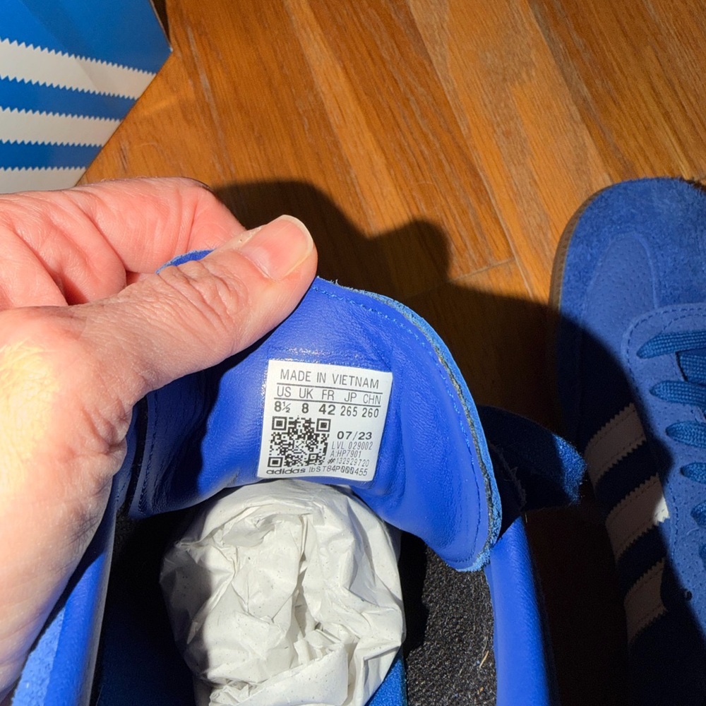 Adidas Men's Royal Blue Samba OG 8.5 - Picture 8 of 10